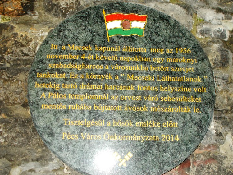 mecsek kapu emlektabla